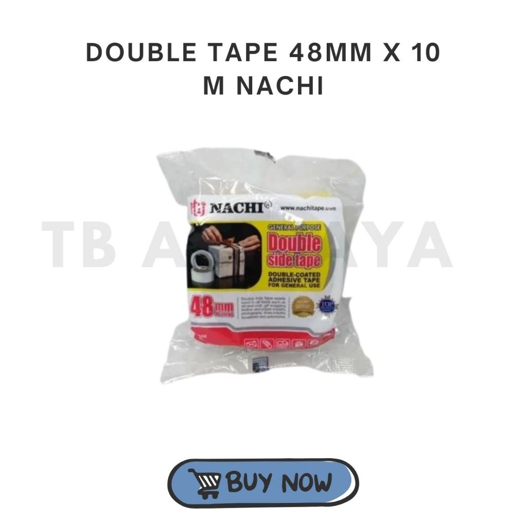 

Isolasi Bolak Balik Double Side Tape Nachi 48 mm x 10 yard