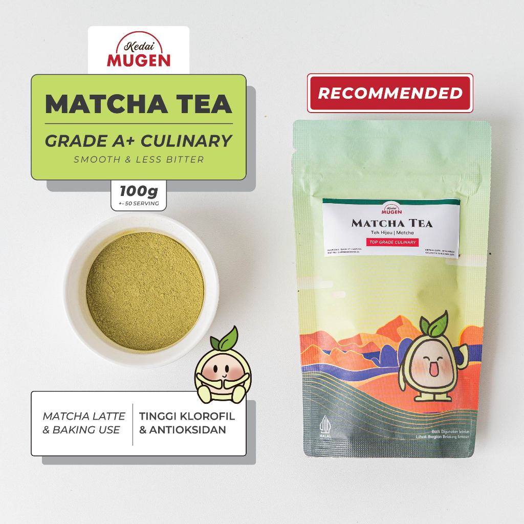 

Kedai Mugen - Teh Hijau Jepang/ Pure Japanese Matcha Tea Culinary 100g