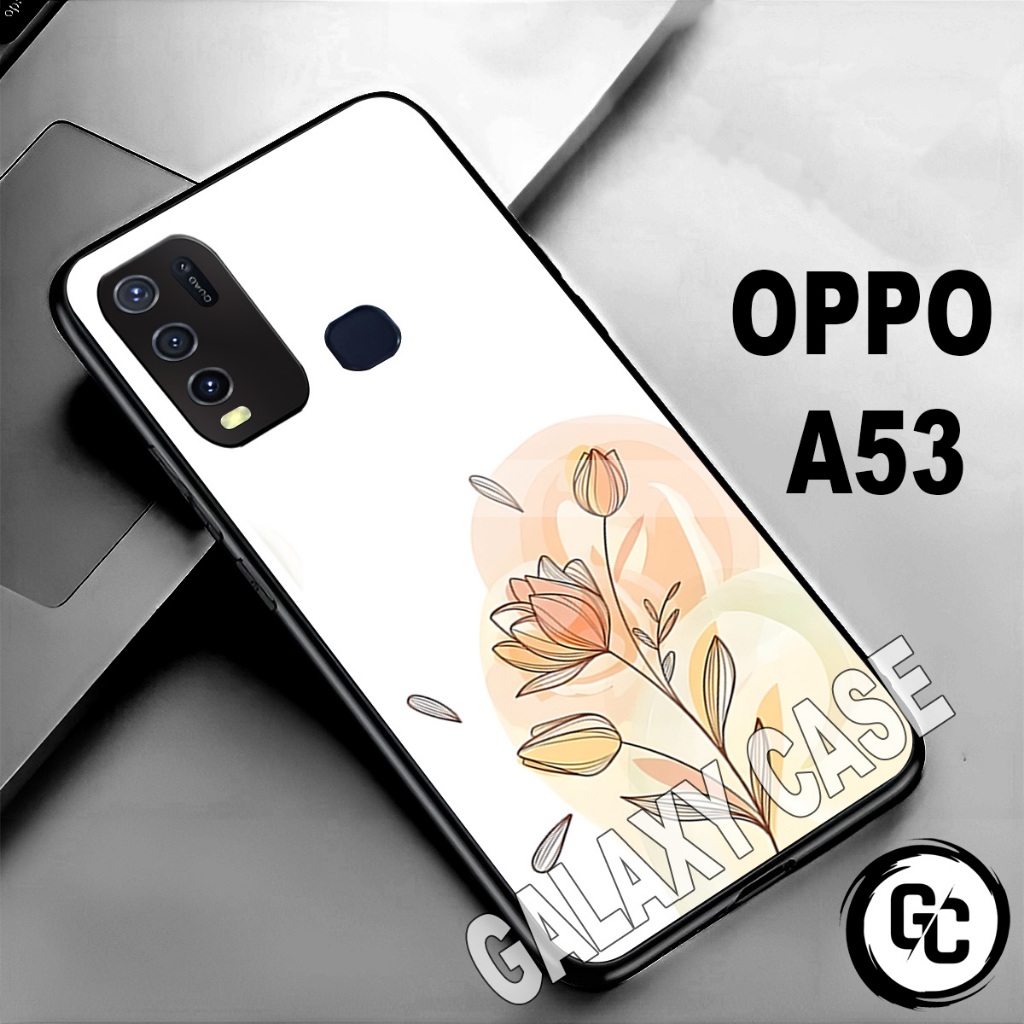 Case Hp OPPO A53/GC11/motif gambar BUNGA/casing OPPO A53/kesing/case/softcase/glossy/glitter
