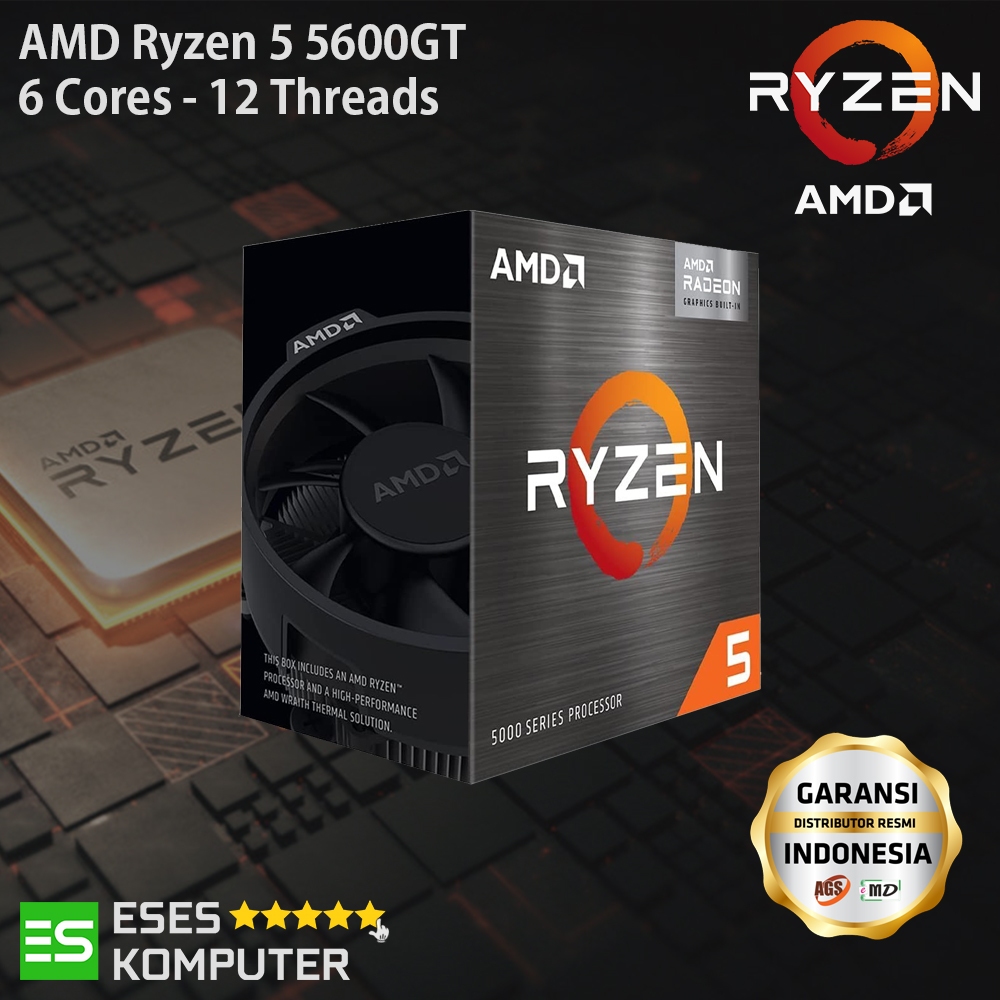 Processor AMD Ryzen 5 5600GT | 6 Cores 12 Threads 4.6Ghz AM4