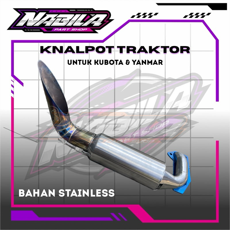 Knalpot traktor Kubota & Yanmar STAINLESS