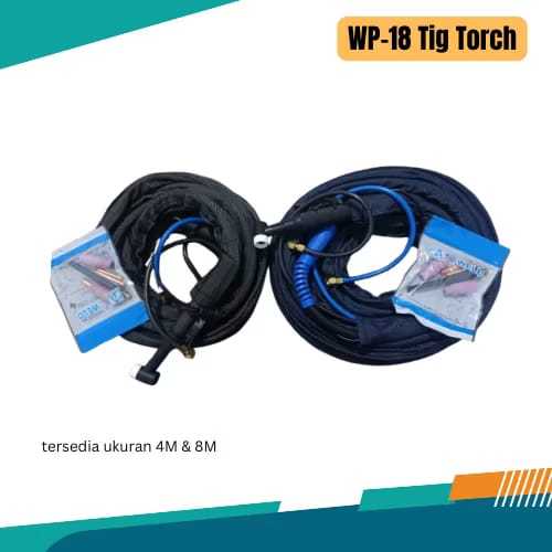 WP-18 Stang Las Argon Water Cooler TIG Welding Torch WP18 4M 8M