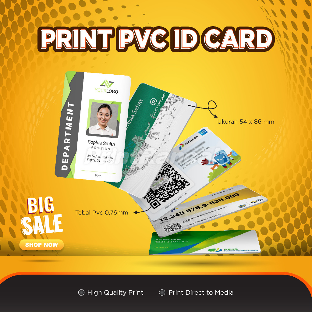 

Cetak ID Card / Kartu Member / Plastik PVC