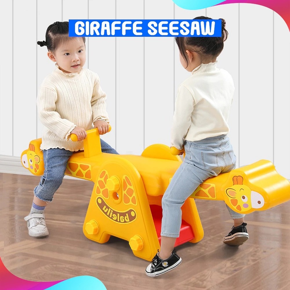 Mainan Jungkat Jungkit Mainan Anak Jerapah Giraffe Seesaw Mainan Kuda Kudaan Kokoh Bagus Murah