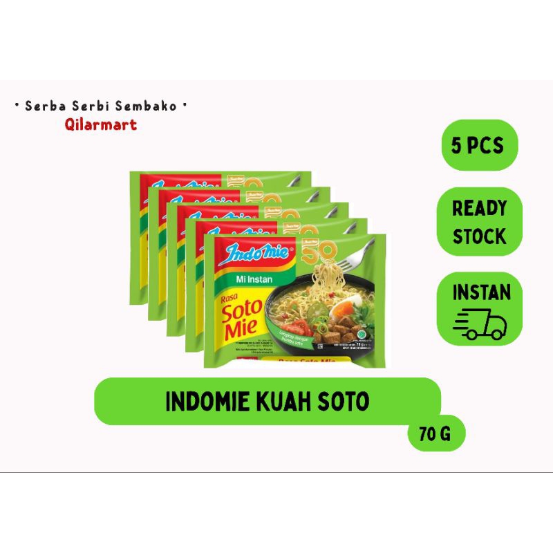 

INDOMIE SOTO MI INSTAN KUAH 70g-5pcs