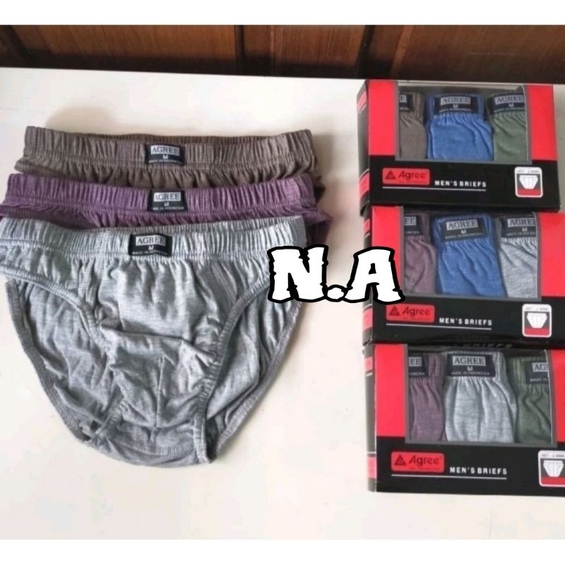 Agree Celana Dalam Pria isi 3 / CD Agree