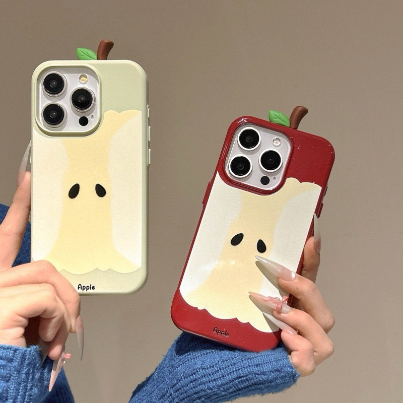 GLEAMSWEAR.ID | GREEN AND RED APPLE CASE IPHONE 13 14 15 16 17 PRO PROMAX