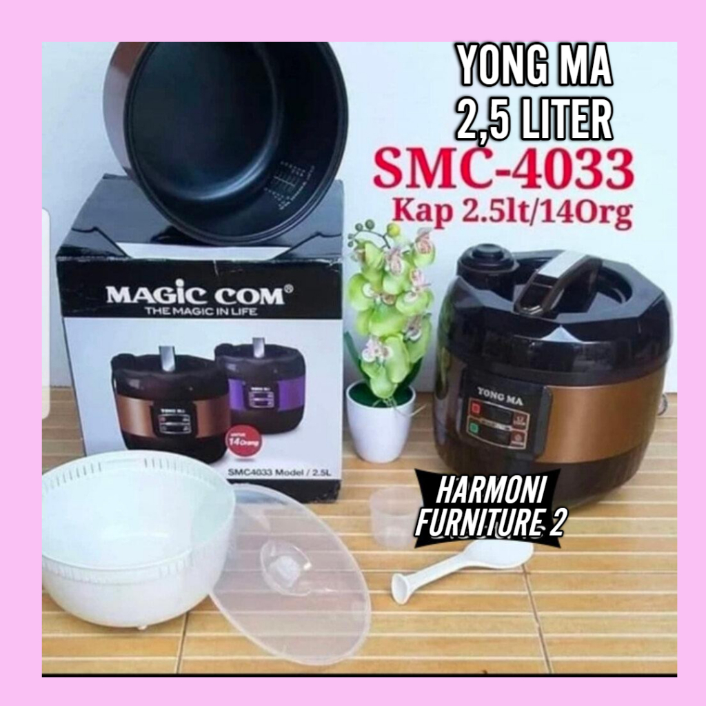 MAGIC COM YONG MA 2,5 LITER RICE COOKER YONG MA 2,5 LITER Magic Com YONG MA SMC-4033 YONGMA SMC4033 