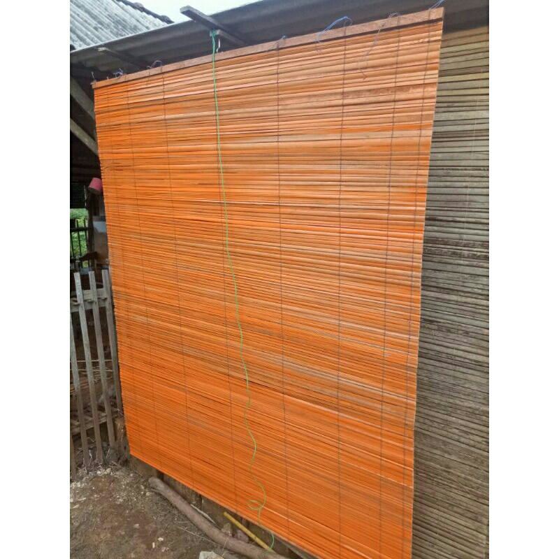 Tirai Kerei Bambu Sawet -Tirai Jendela Bambu Sawit dengan Desain Estetis