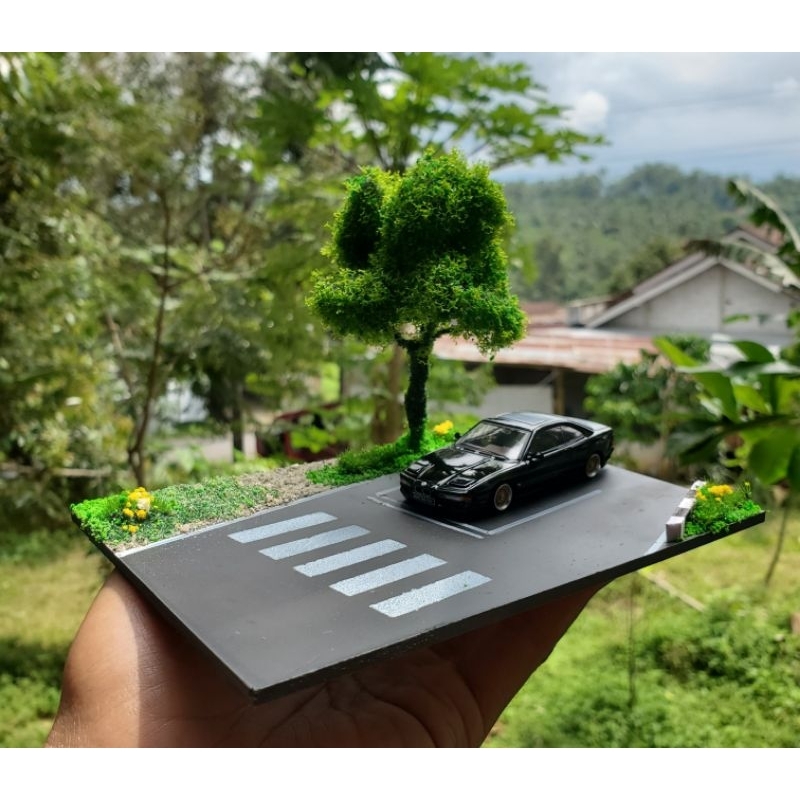 Diorama jalan skala 64