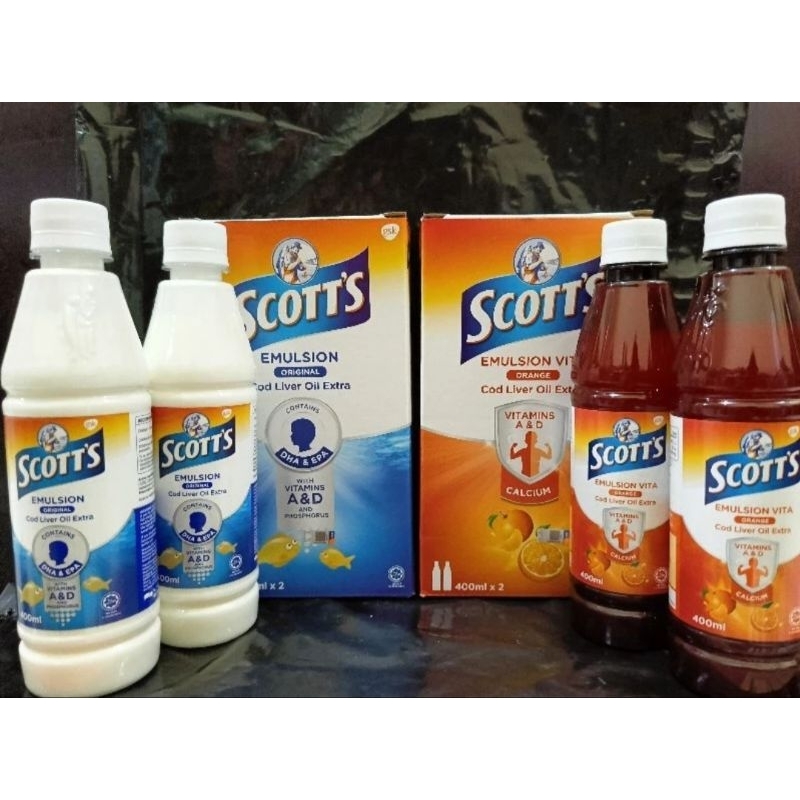 Scott Emulsion Malaysia Jeruk 400ml Vitamin Anak