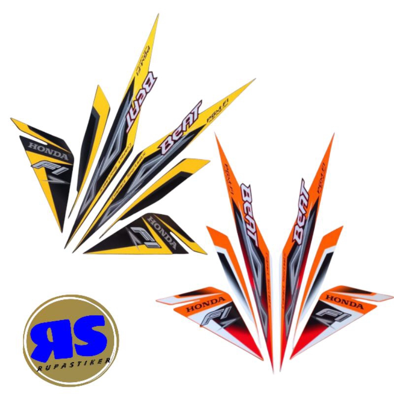 stiker striping skotlet lis body motor honda beat new fi tahun 2013