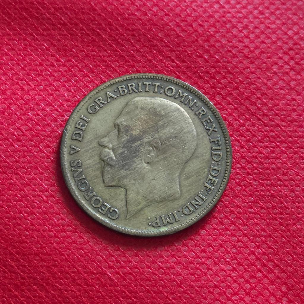 Uang Koin Kuno Georgivs V One Penny British 1920