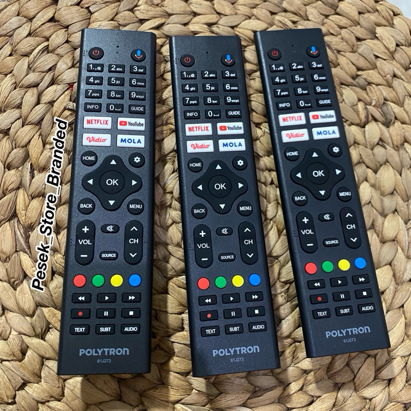 Remot Remote Smart Tv Led Polytron Android Smart 81J273 Original
