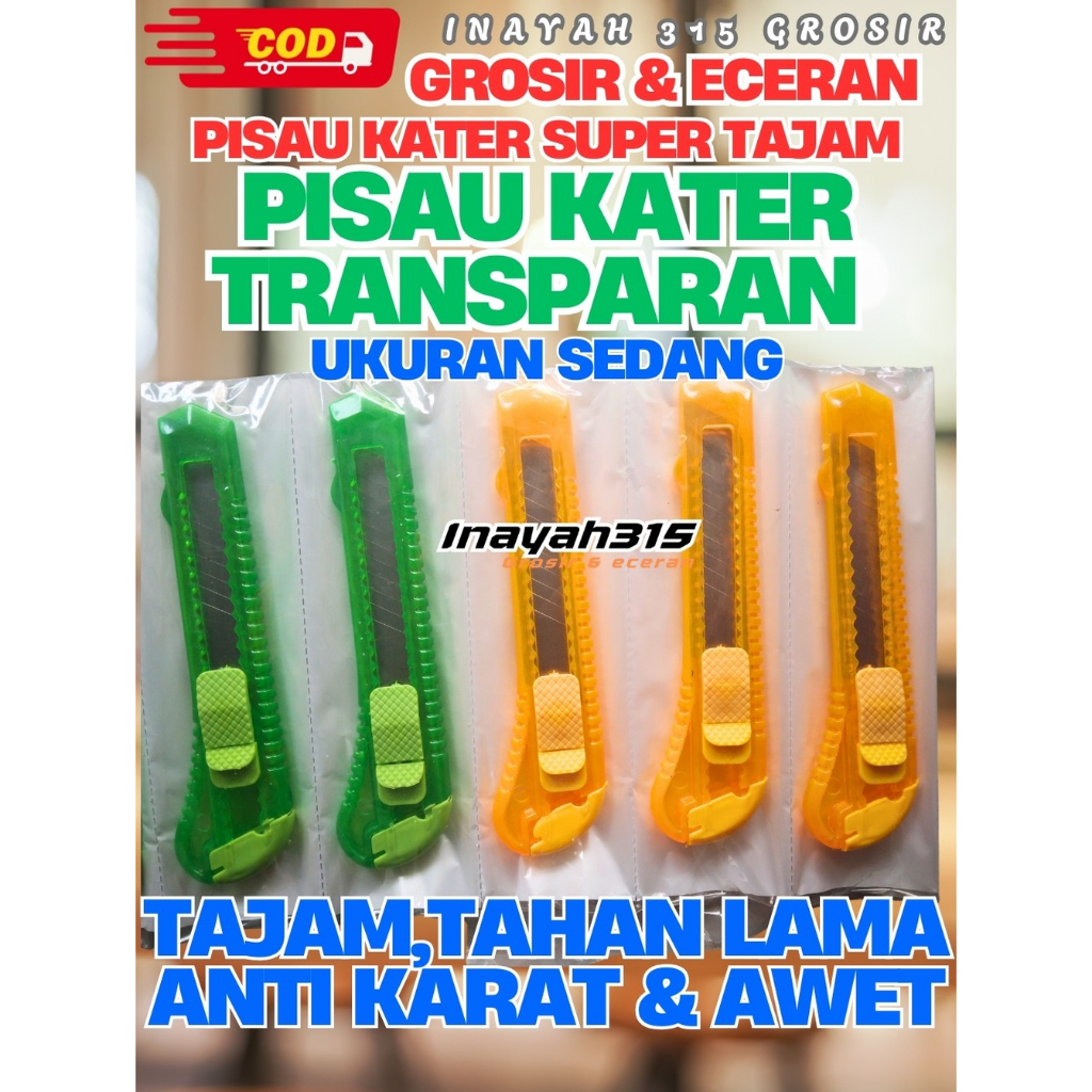 

GROSIR PISAU CUTTER SEDANG ISI 6 & 12,PISAU KATER SEDANG GROSIR