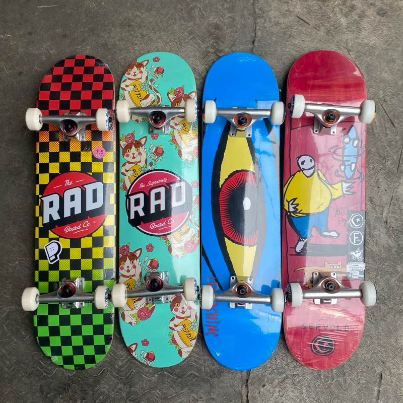 Skateboard pemula fullset lengkap toy machine various size 7.8 dan 7.75 anak remaja dan dewasa