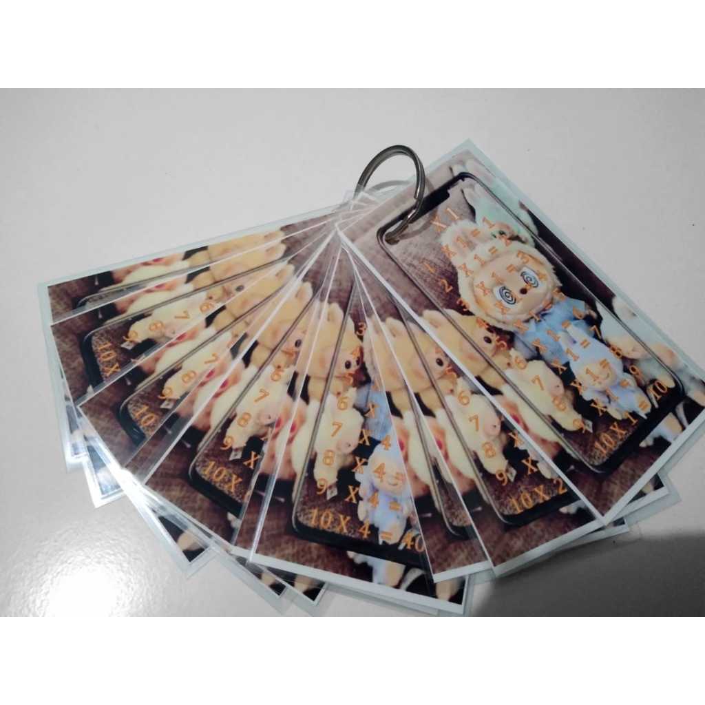 

Gantungan Kunci Flash Card Tabel Perkalian 1 Sampai 10 Alat Bantu Belajar Matematika