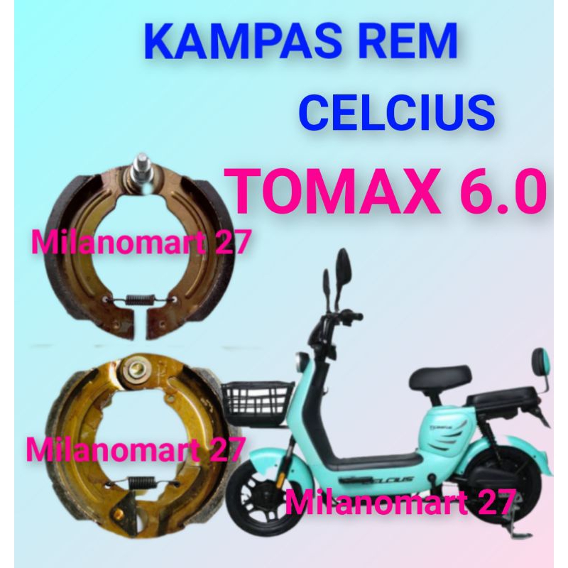 kampas rem Celcius tomax 6.0 kampas rem sepeda listrik CELCIUS TOMAX 6.0