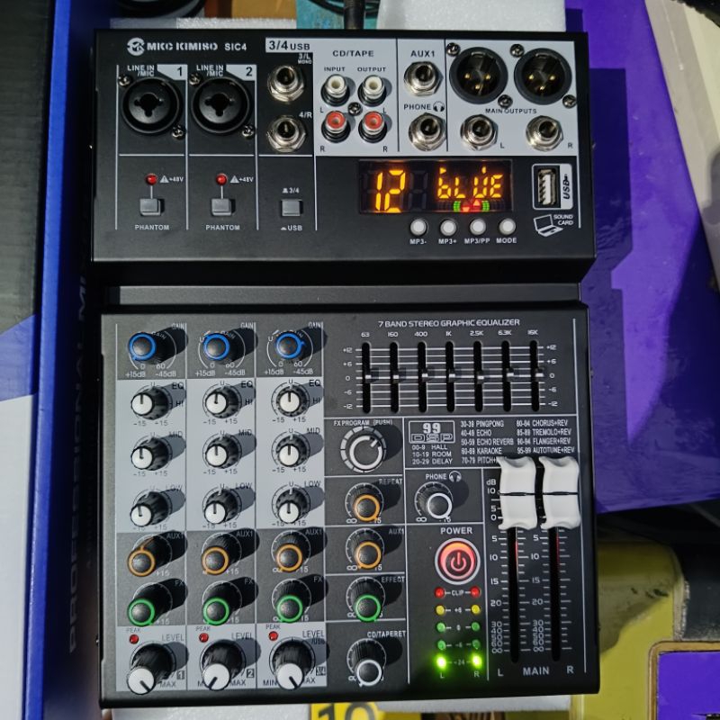 mixer 4 channel bluetooth equalizer efek 99dsp