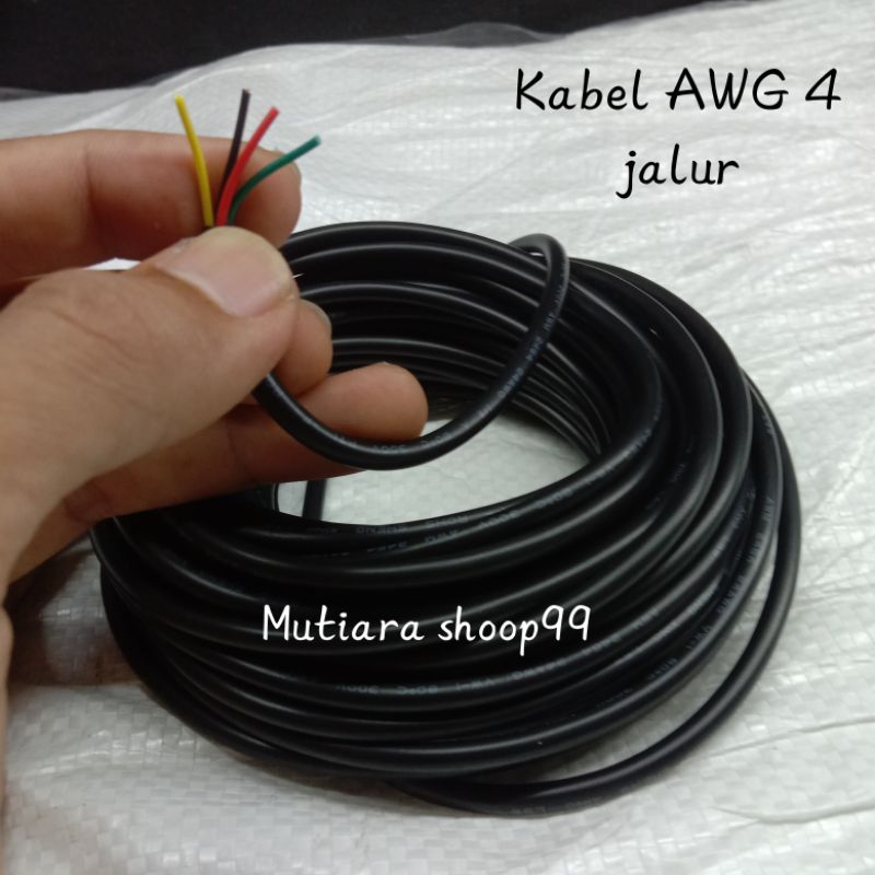 Kabel AWG 24 kabel 4 jalur per 10 meter