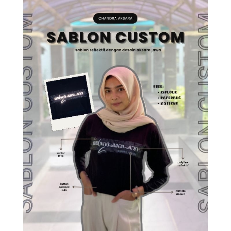 kaos sablon reflektif custom 24s