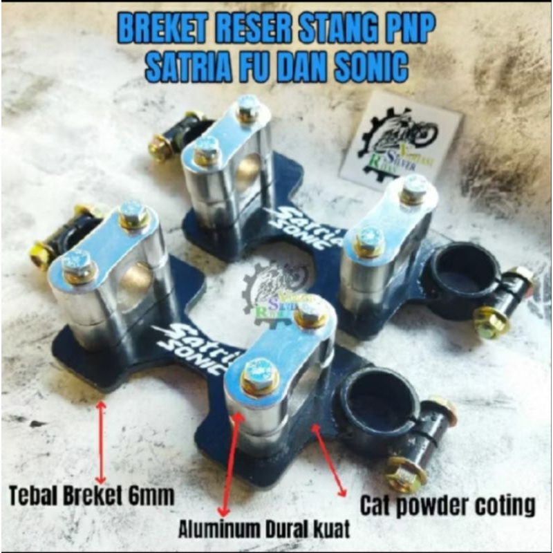 Breket Reser Stang Stir Rzr Sonic 150r Satria Fu Injeksi Karbu Barong Fi Facelift..