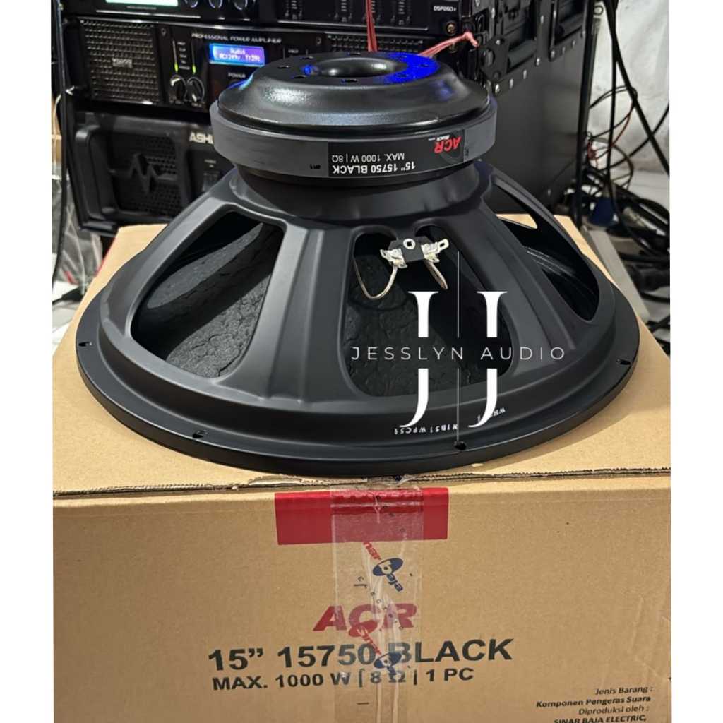 Speaker 15 Inch ACR 15750 BLACK woofer Original / speaker 15" ACR 15750 - Black 1000 Watt VC 3 inch
