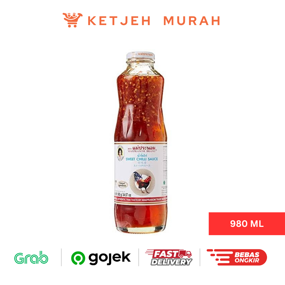 

Saos Bangkok Sos Cili Thai Maepranom Sweet Chili Sauce 980 ML