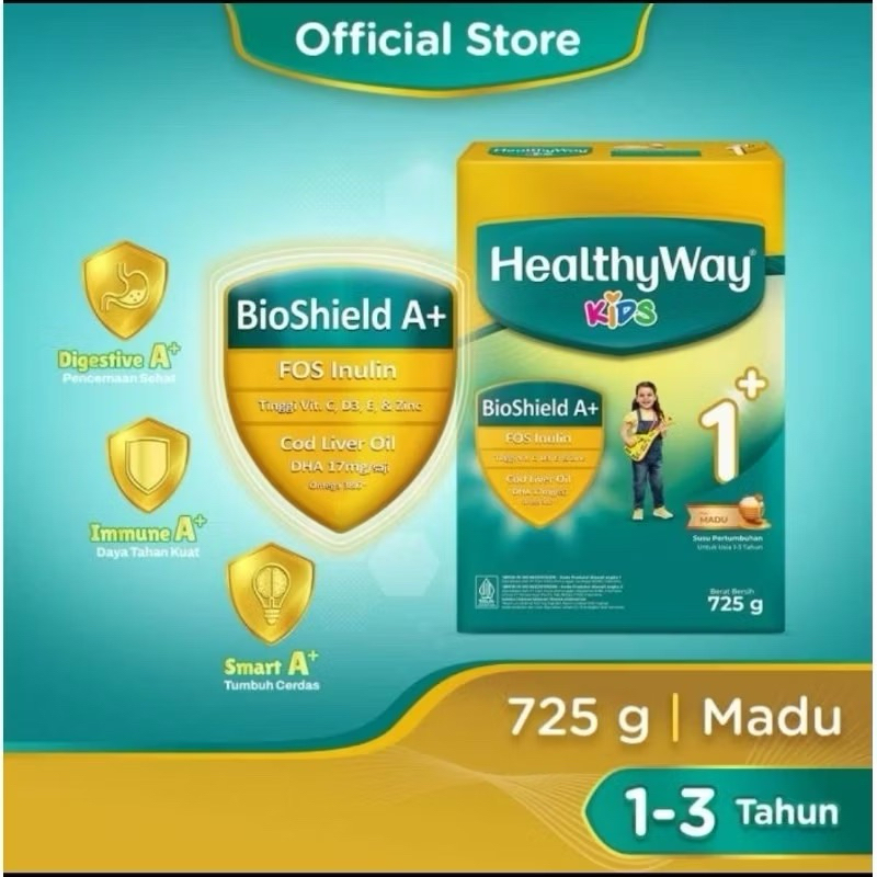 

HEALTHYWAY SUSU BUBUK 1+ MADU EXP 2026 725gr