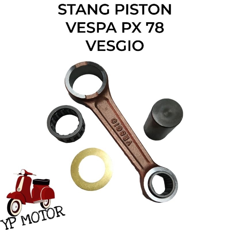 VESGIO Stang Setang Seher Piston Vespa Super PX 78 Sparepart Aksesoris Variasi Sukucadang Vespa