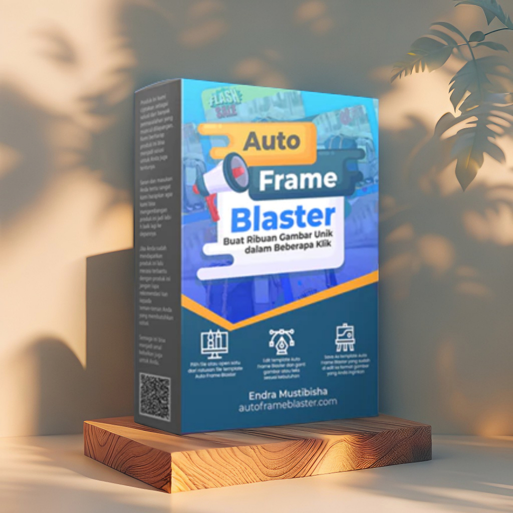 AUTO FRAME BLASTER CREATOR - Buat Ratusan Desain Unik CEPAT - Template