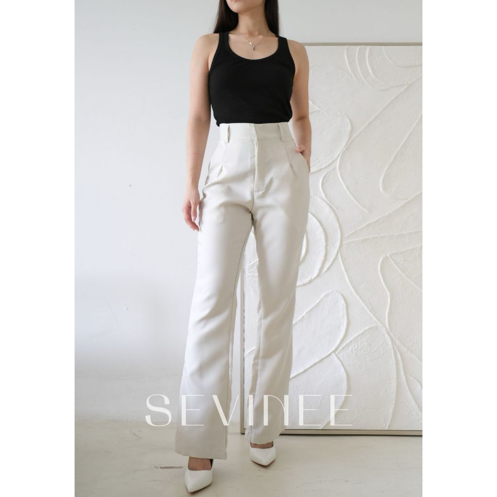 Cutbray Flare Pants Cutbray Highwaist Pants Celana Cutbray Highwaist Wanita Kekinia