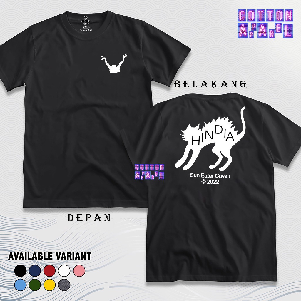 Baju Kaos Hindia - Spazzed Cat Cotton 24s Tshirt Premium