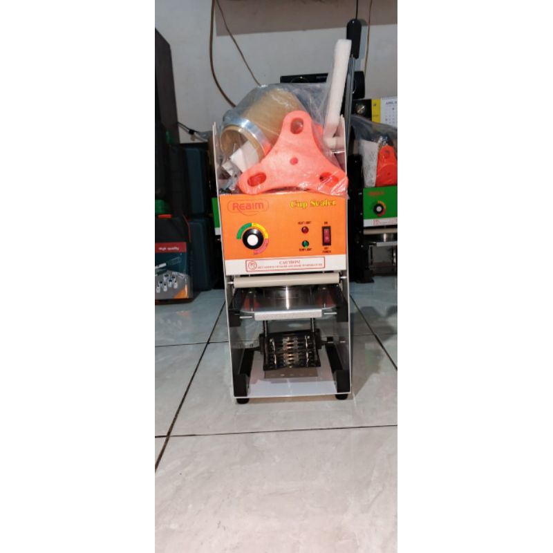 premium cup Sealer / mesin press gelas plastik untuk jualan es TERMURAH