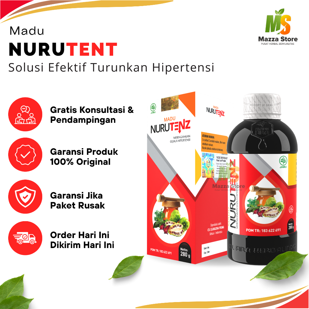 

Obat Hipertensi Madu NURUTENZ Obat Herbal Hipetensi Obat Darah Tinggi Menormalkan Tekanan Darah