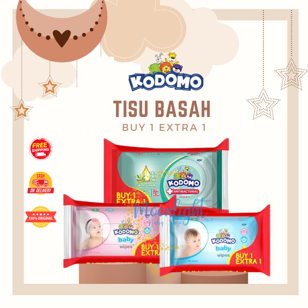 Kodomo Tissue Basah Isi 50 Buy 1 Get 1 Baby Wipes Tisu Bayi