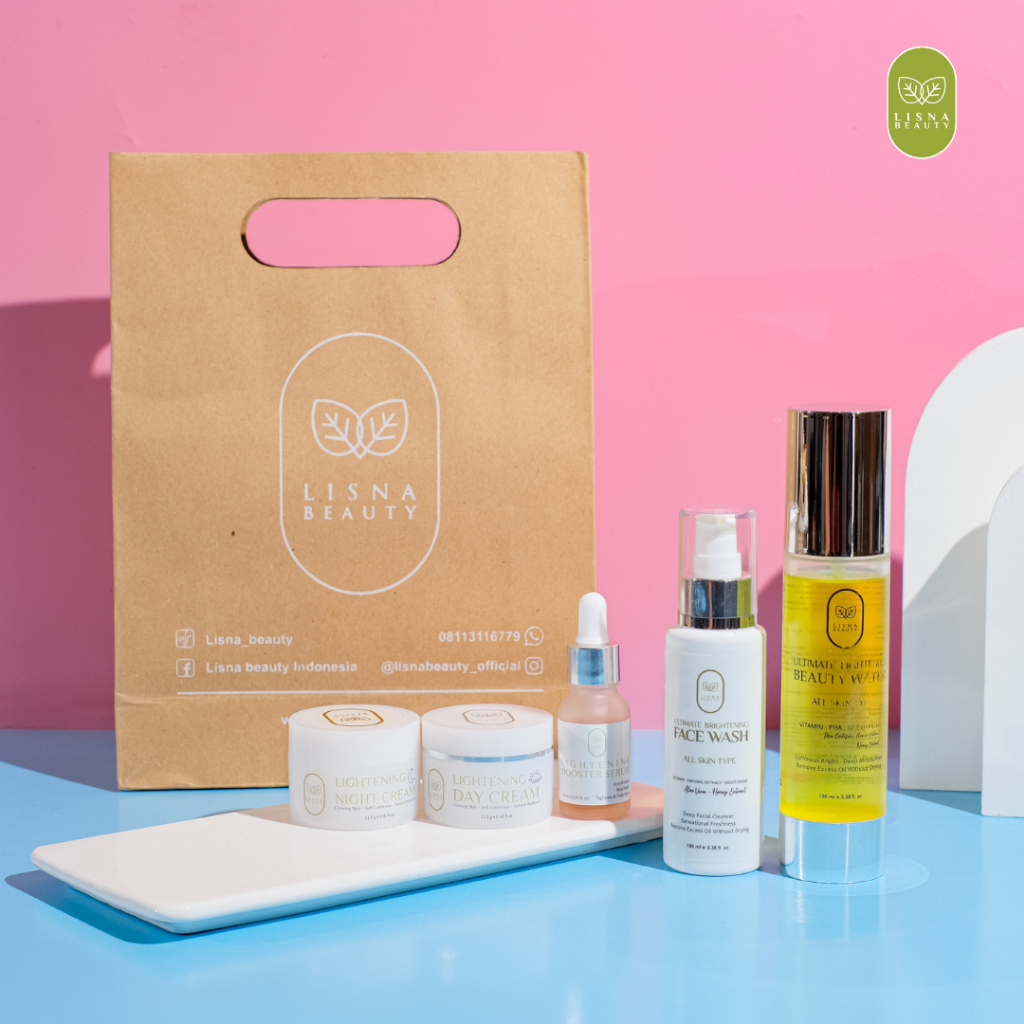 Lisna Beauty | Ultimate Lightening Beauty Package - Paket Pencerah Wajah Ampuh (FREE BODY WASH)