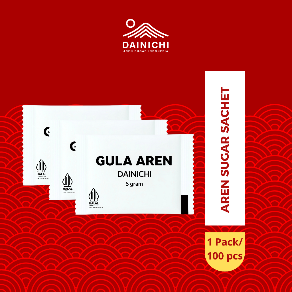 

GULA AREN 1 PACK ISI 100 PCS ( gula aren sachet 6 gram)/GULA AREN BUBUK/GULA AREN SEMUT
