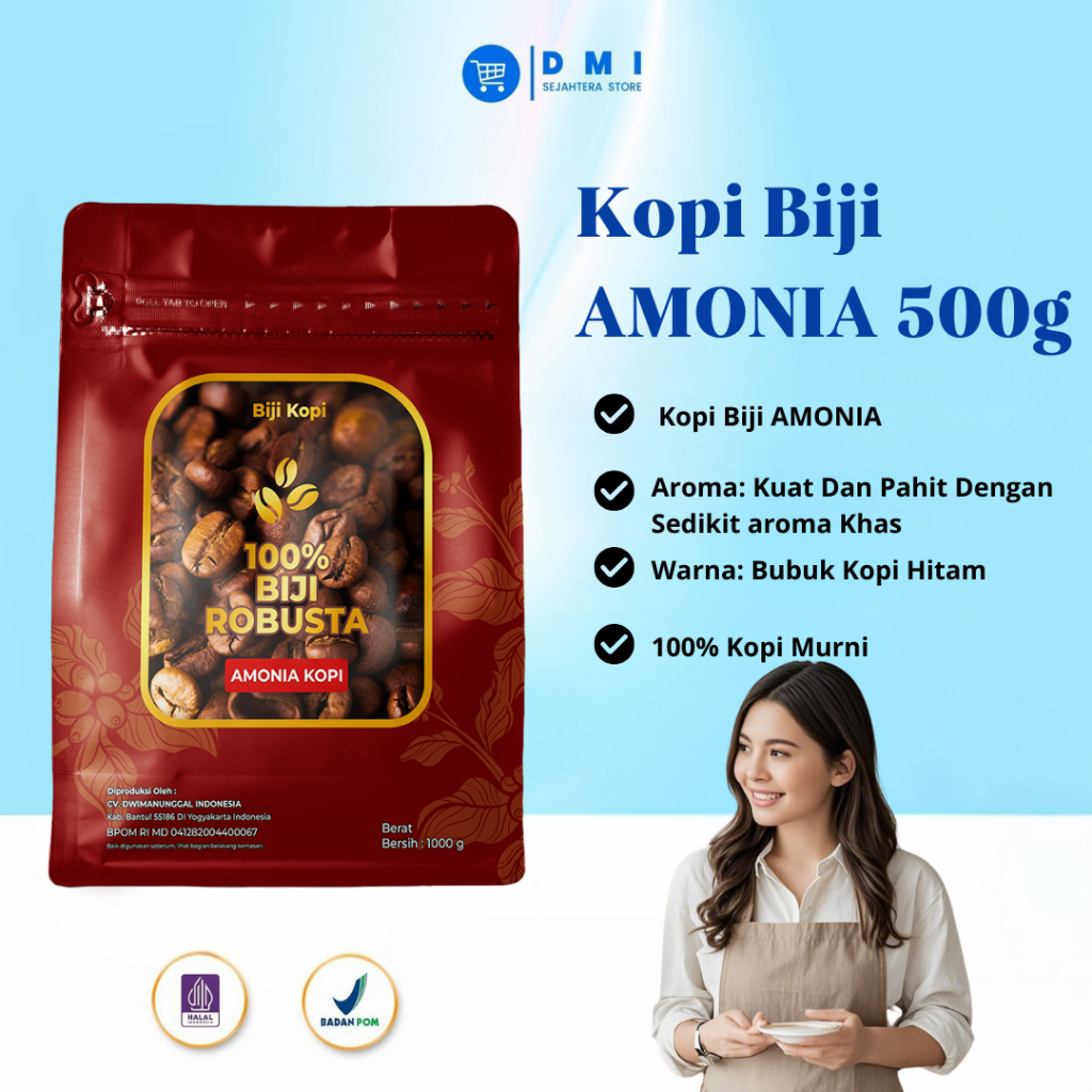 

BIJI KOPI 100% FULL ROBUSTA Medium Roast 500 Gram - AmoniaKopi