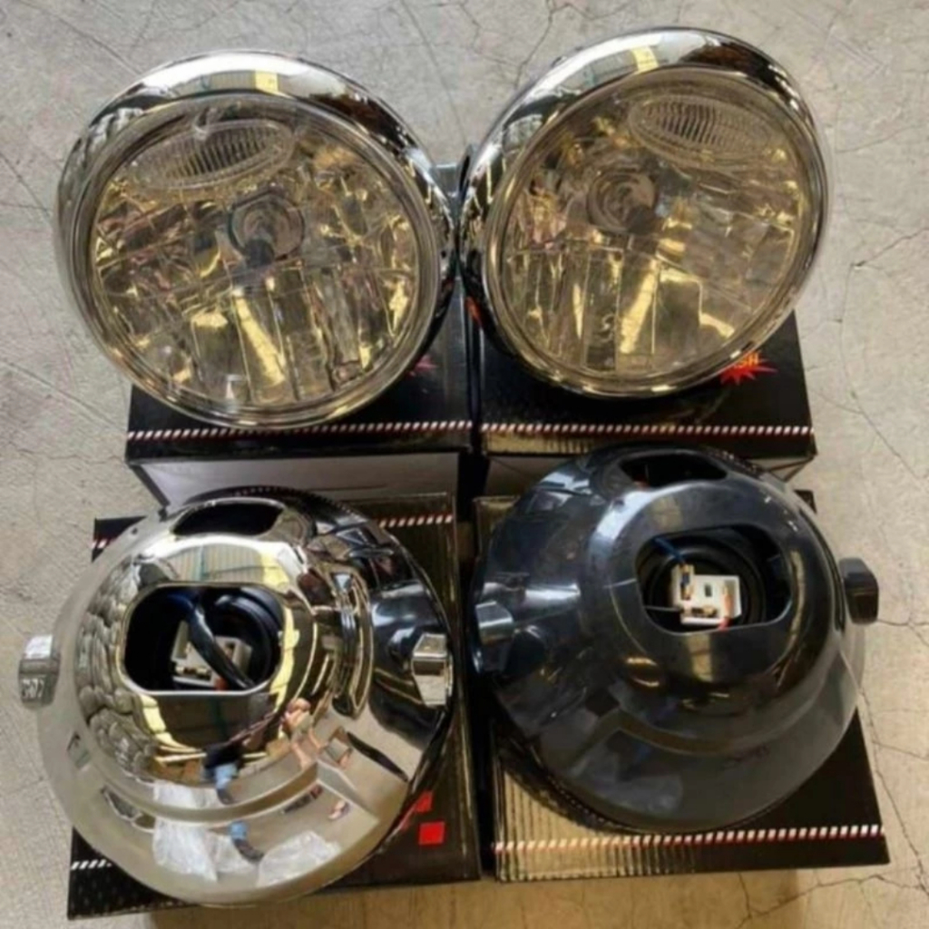 lampu depan reflektor vixion bulat bisa untuk semua motor sport bulat