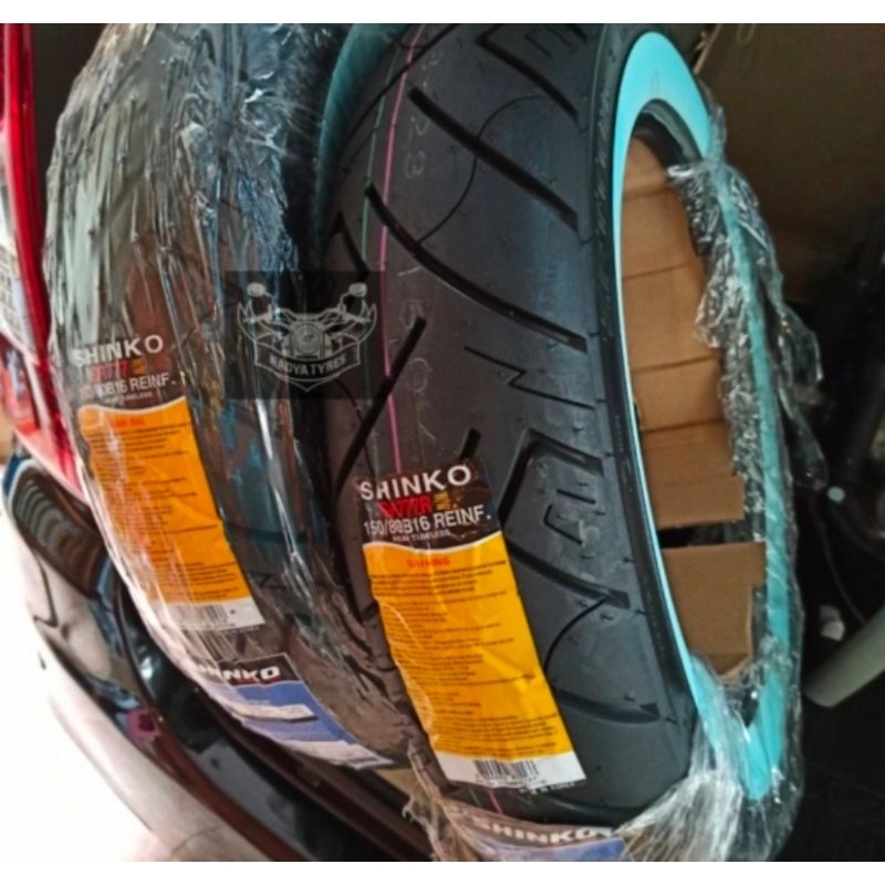 Ban shinko SR777 white wall 150/80-16 harley custom