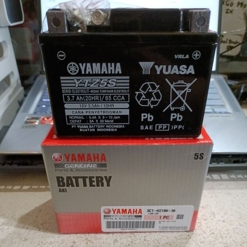 AKI YAMAHA ASLI MEREK YUASA 100% MOTOR MATIC  Dan bebek injeksi