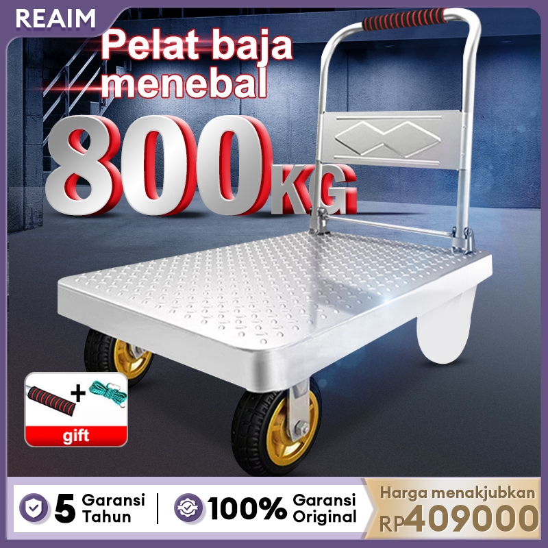 Troli Barang Lipat Hand Truck Model Besi 900 Kg Besi Ringan Lipat Troli Kecil Portable Hand Truck Li