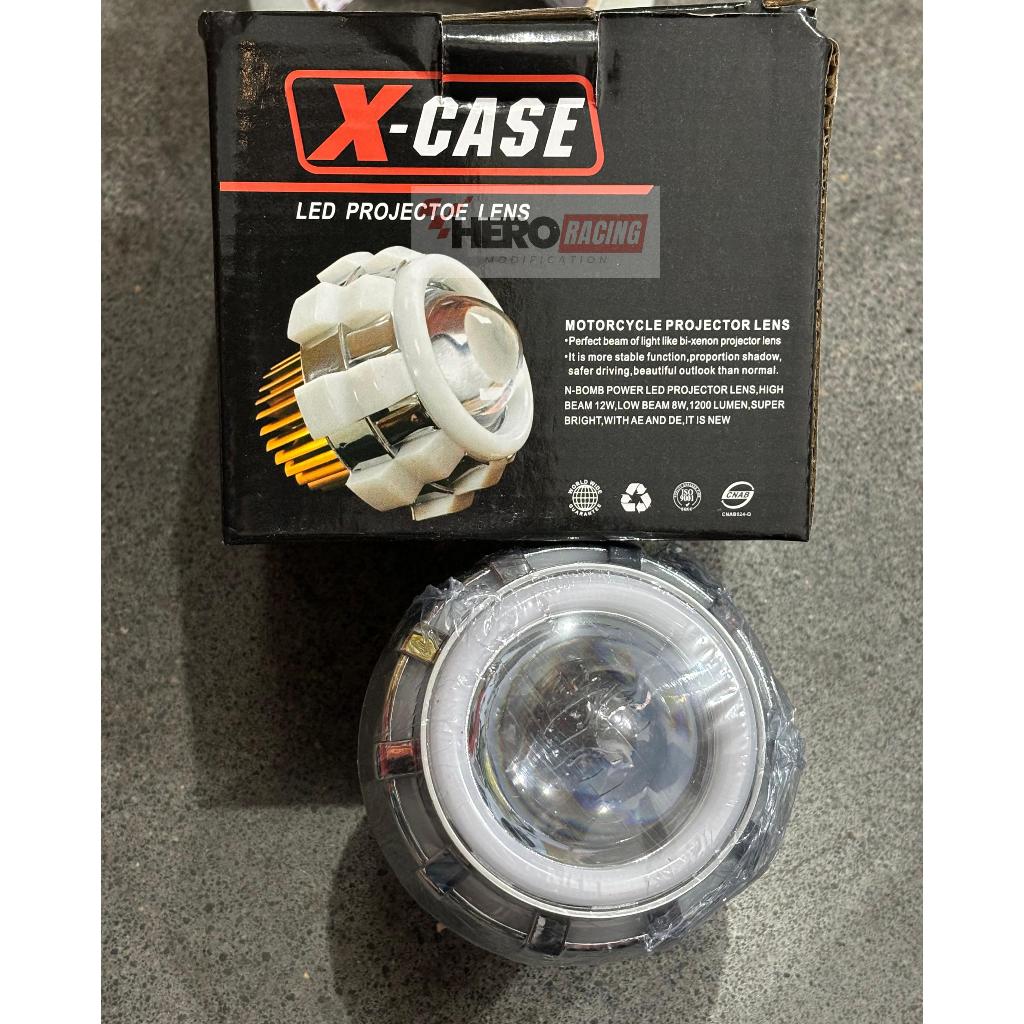 X CASE LAMPU PROJIE DEPAN MODEL BULAT PROJI UNIVERSAL MOTOR MOBIL