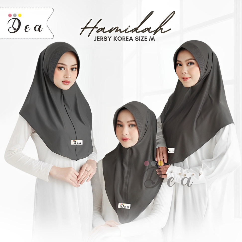 Hijab Bergo Hamidah Size M Menutup dada // Bergo instan Hamidah jersey premium // Hijab Instan