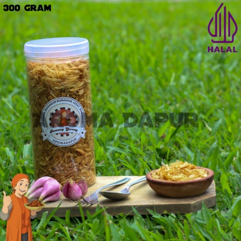 

•AROMA DAPUR • BAWANG GORENG, BAWANG MERAH ASLI SUMENEP TANPA CAMPURAN APAPUN 300 GRAM
