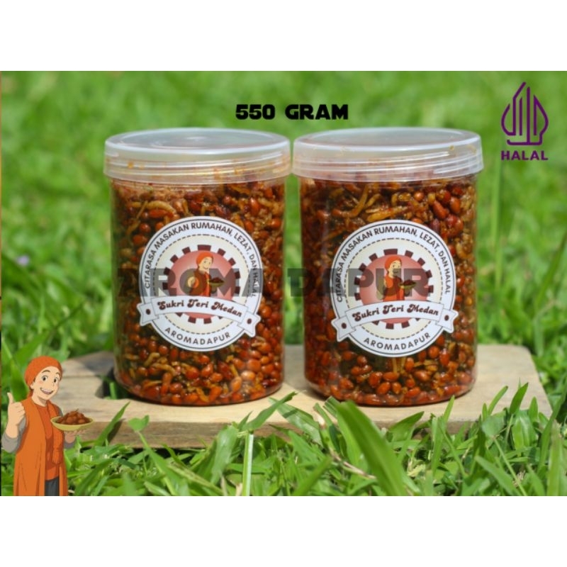 

•AROMA DAPUR • SUKRI TERI MEDAN, KACANG TERI MEDAN 550 GRAM