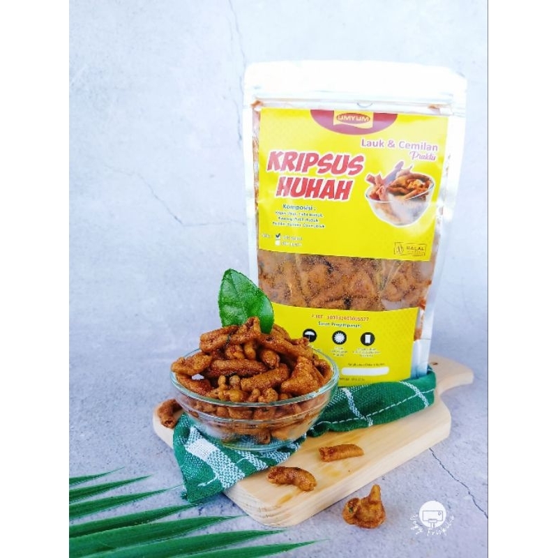 

Kripsus Huhah Keripik Usus Pedas Daun Jeruk Umyum