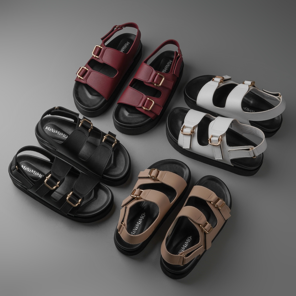 UNCLE JACK Sandal Casual Wanita Kulit Platform Anti Slip Sofia