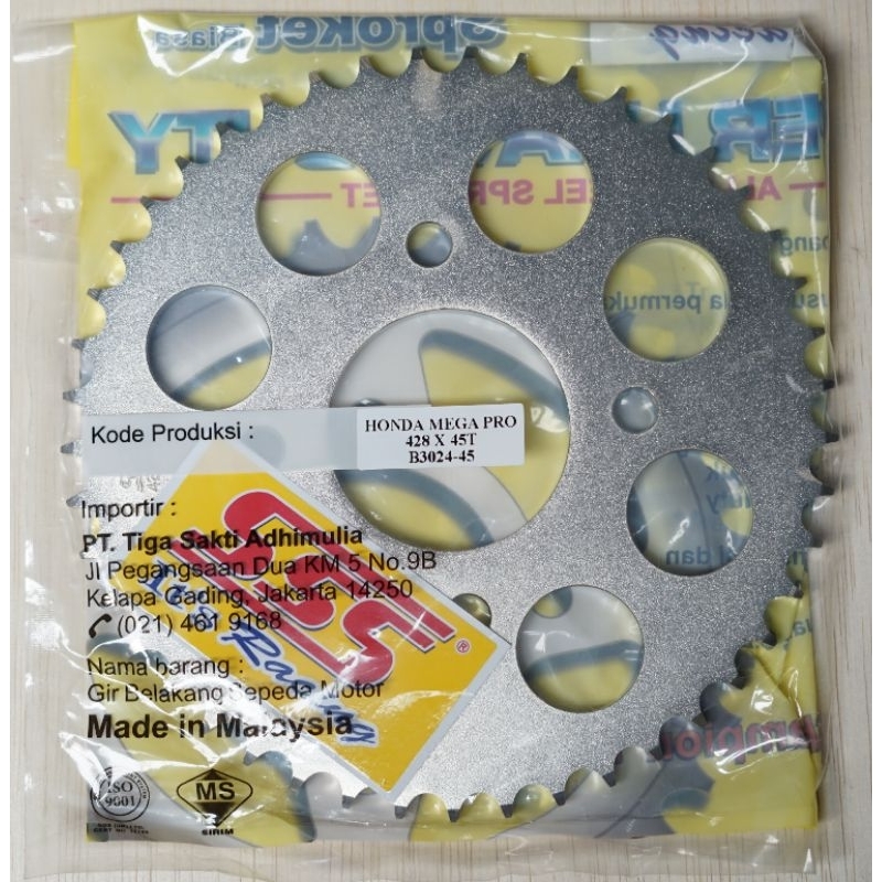 Gir Belakang SSS Mega Pro, CB150R, Verza, Supra 150 GTR, Sonic 150